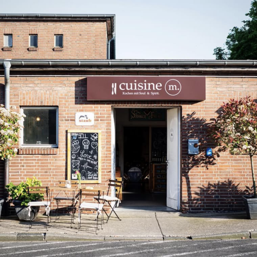 EIngang der cuisine m. von Michael Uhlemann zwischen Kulturfabrik und Schlachthof Krefeld