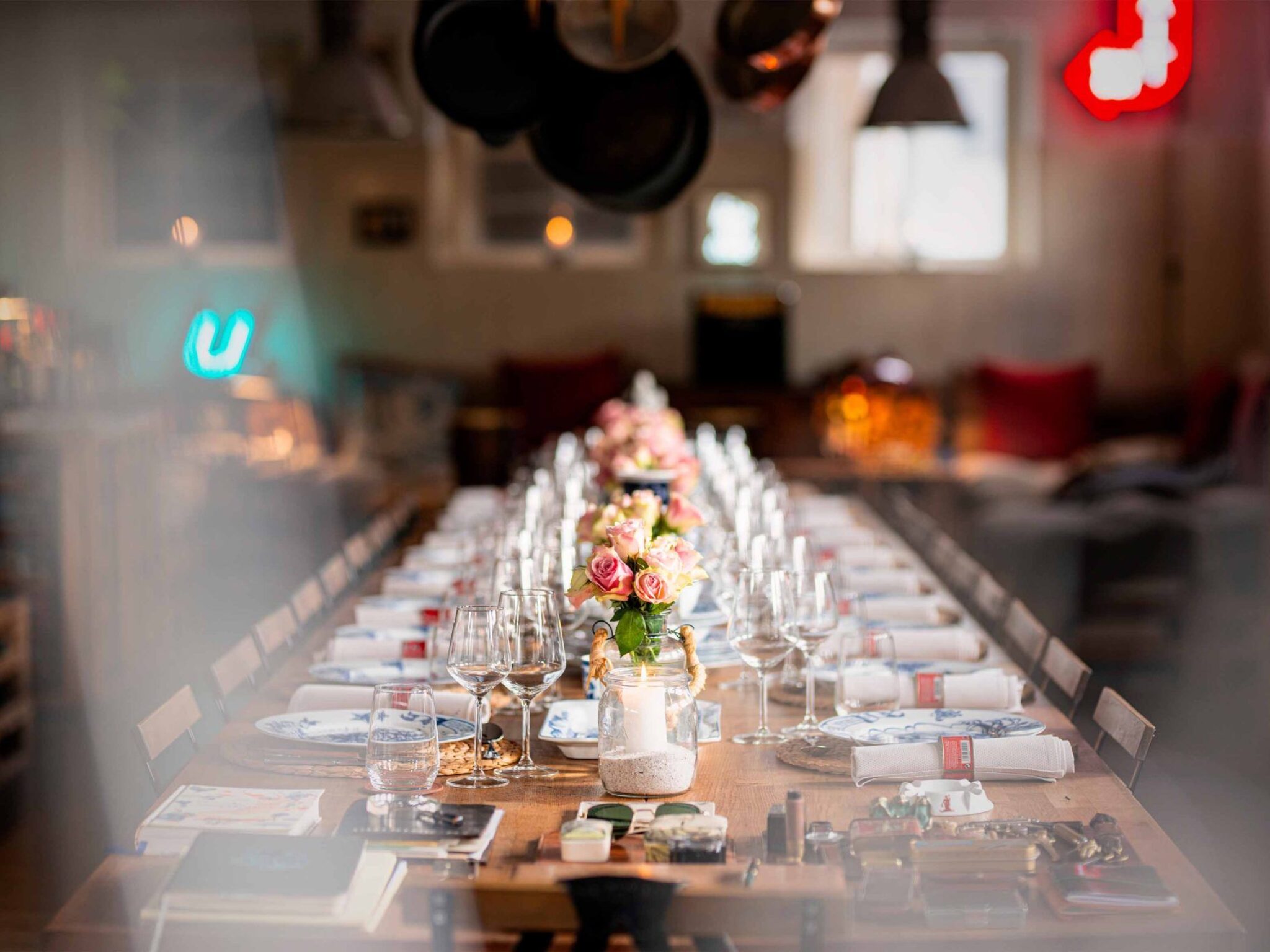 Die lange Tafel in Michael Uhlemanns cuisine m.