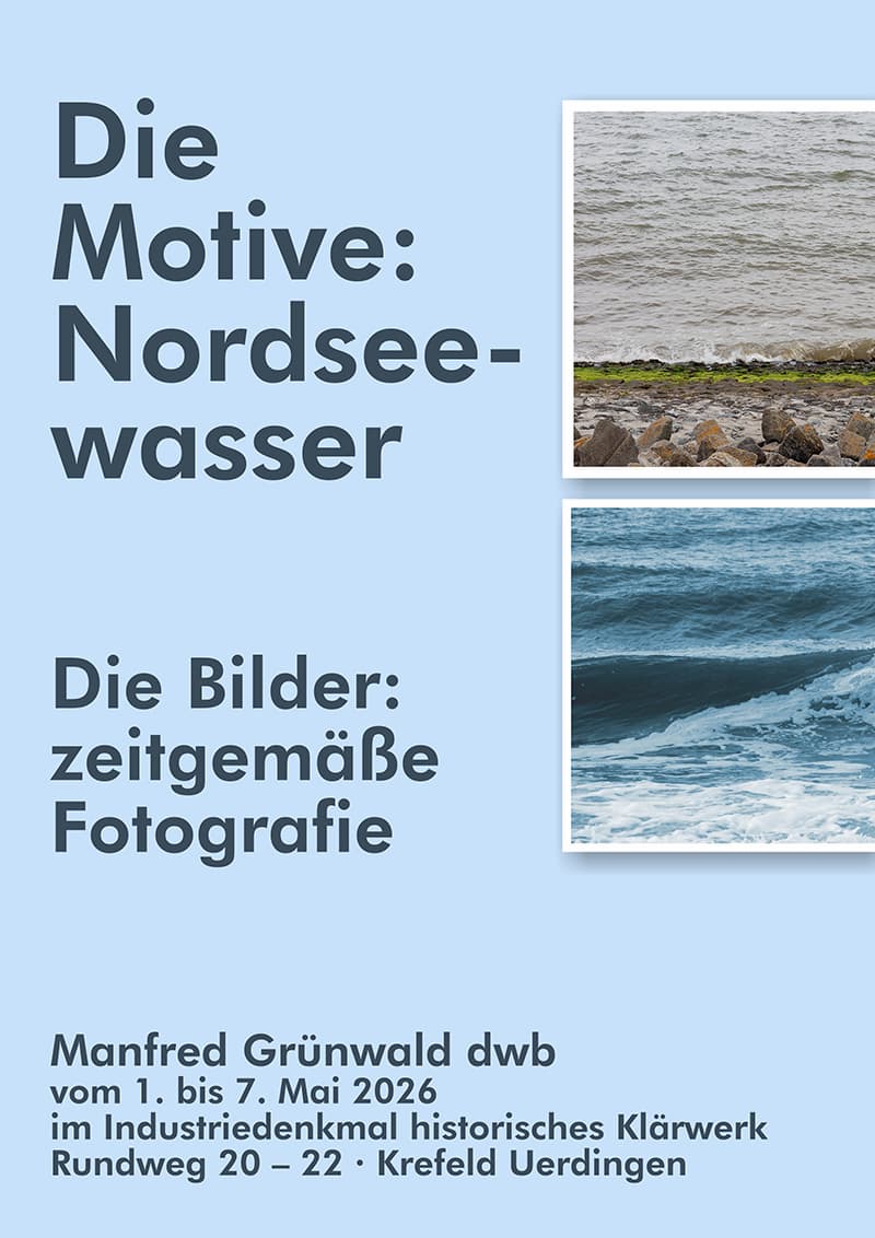 Ausstellung: Nordseewasserbilder von Manfred Grünwald dwb